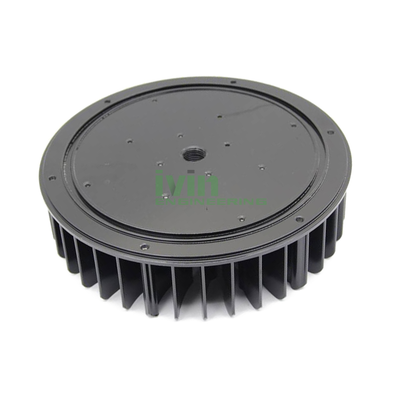 LED cold forge heat sink, LED round shape down light heat sink.