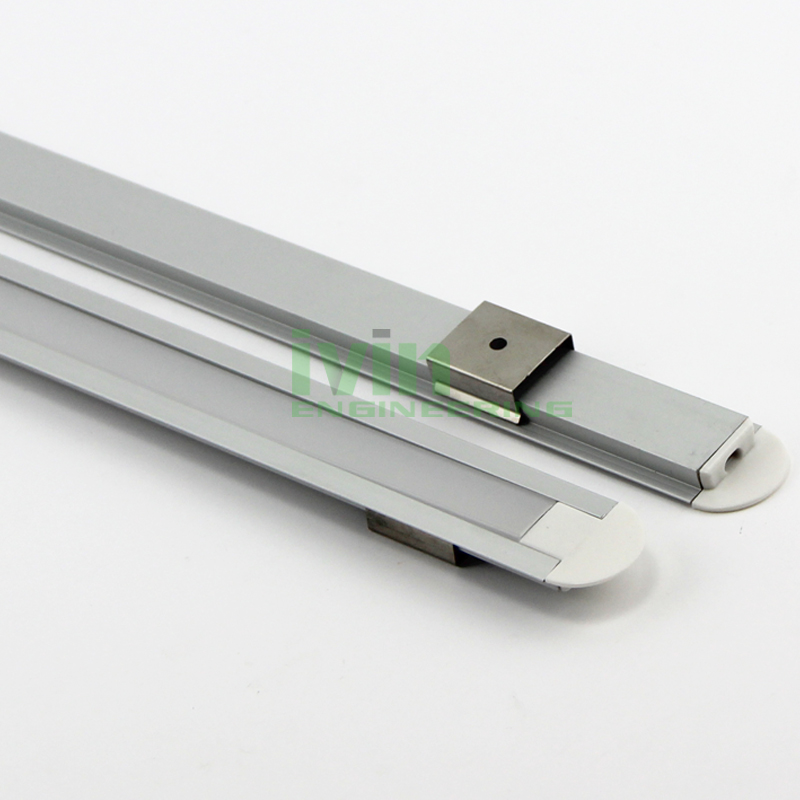 LED linear light housing recessed install, recessed installed linear profiles.