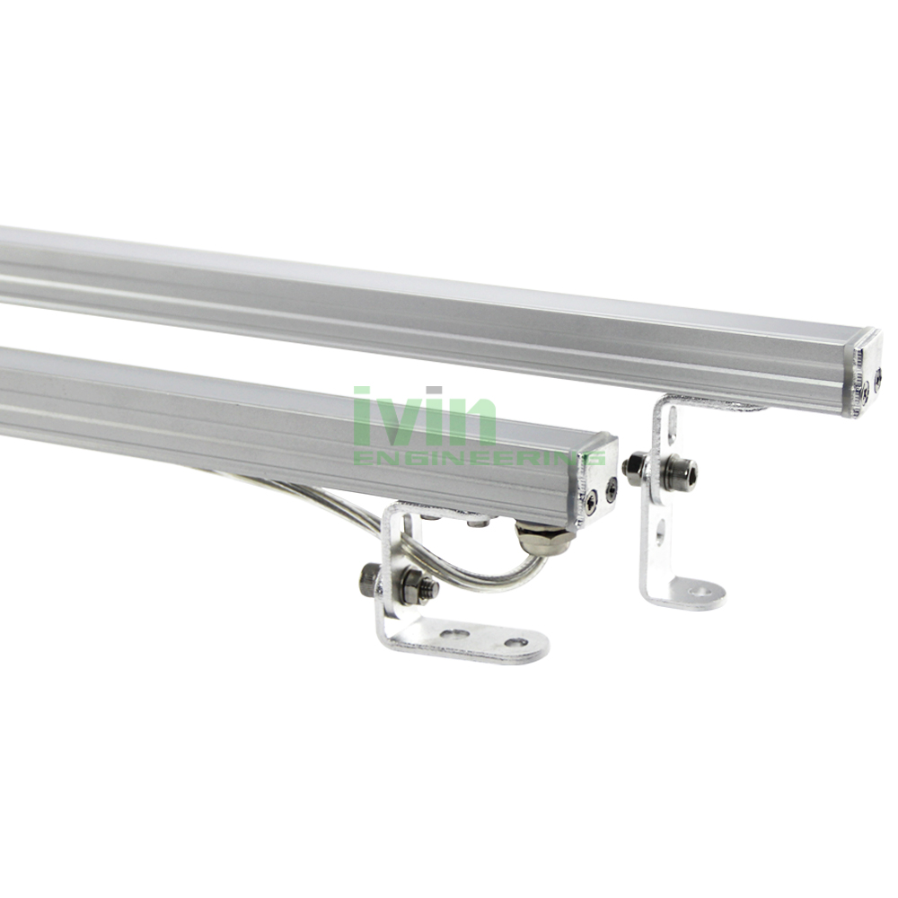 architectural LED linear light, building outline linear light housing.