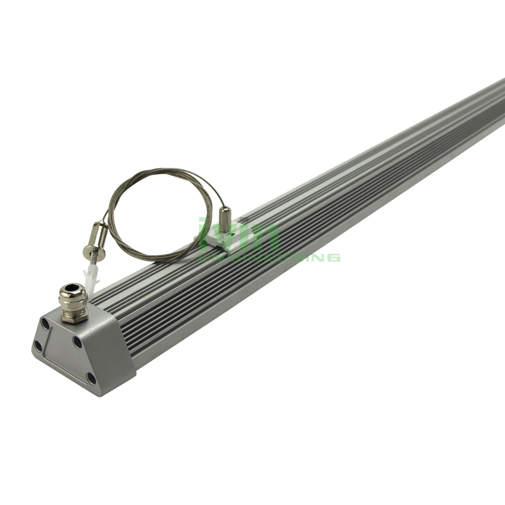 IP65 LED pnedant light housing, LED industrial linear light heat sink.
