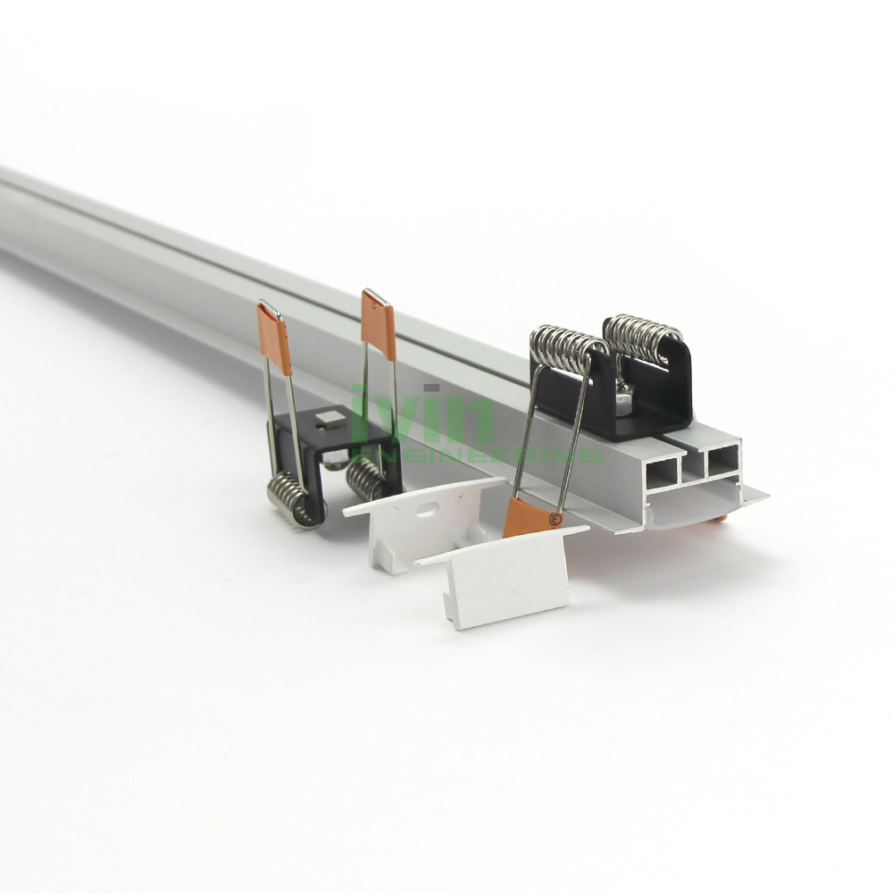 recessed LED linear light housing, LED recessed install Linear light casing.