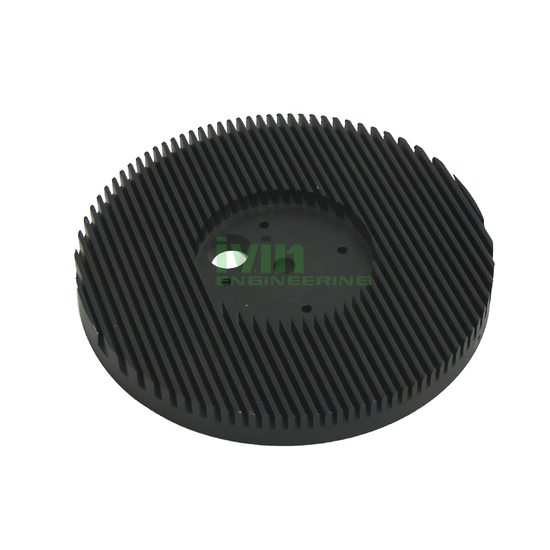 LED heat sink machining. CNC machining LED heat sink.